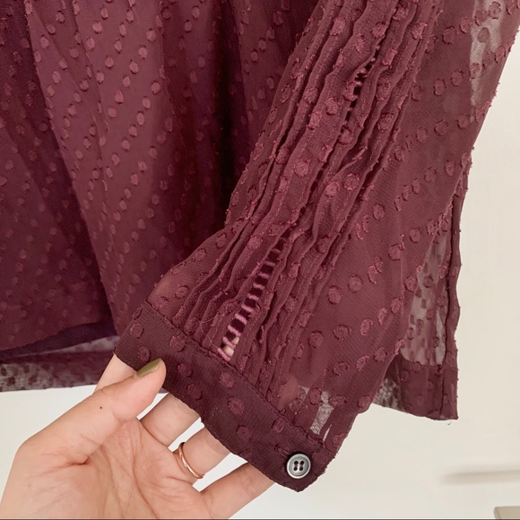 Madewell quarter sleeve blouse - Picture 4 of 6